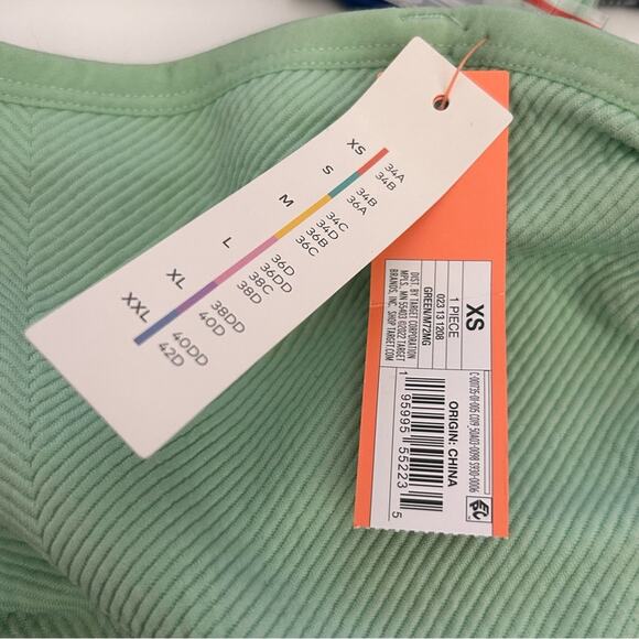 Tube Top‎ with Straps Seamless Green XS Crop Top - Picture 6 of 6